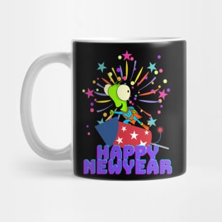 Happy New year 2023, Rocket Fire work Mug